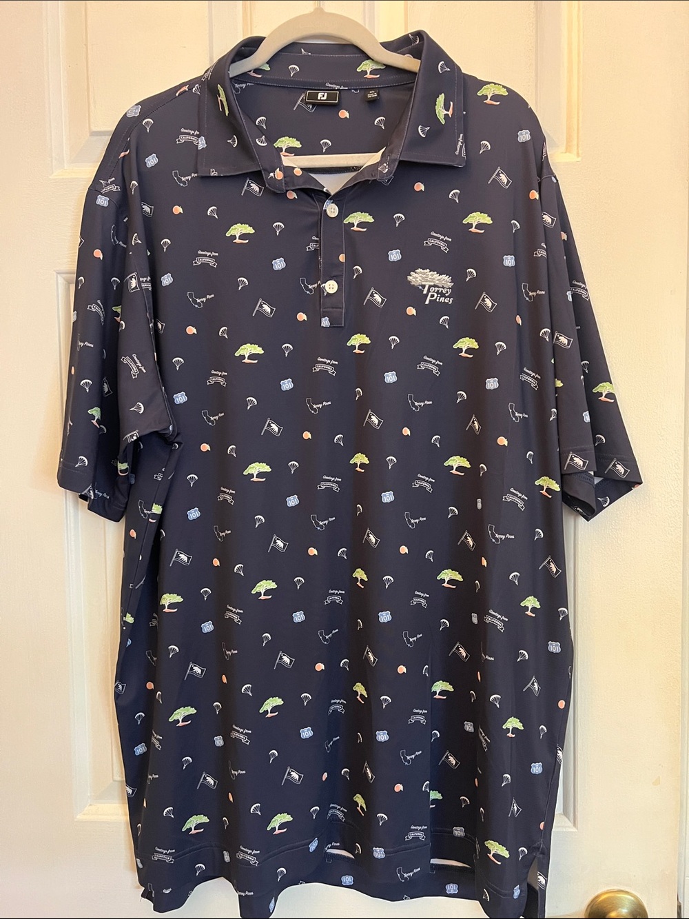 Men's Torrey Pines FJ golf shirt